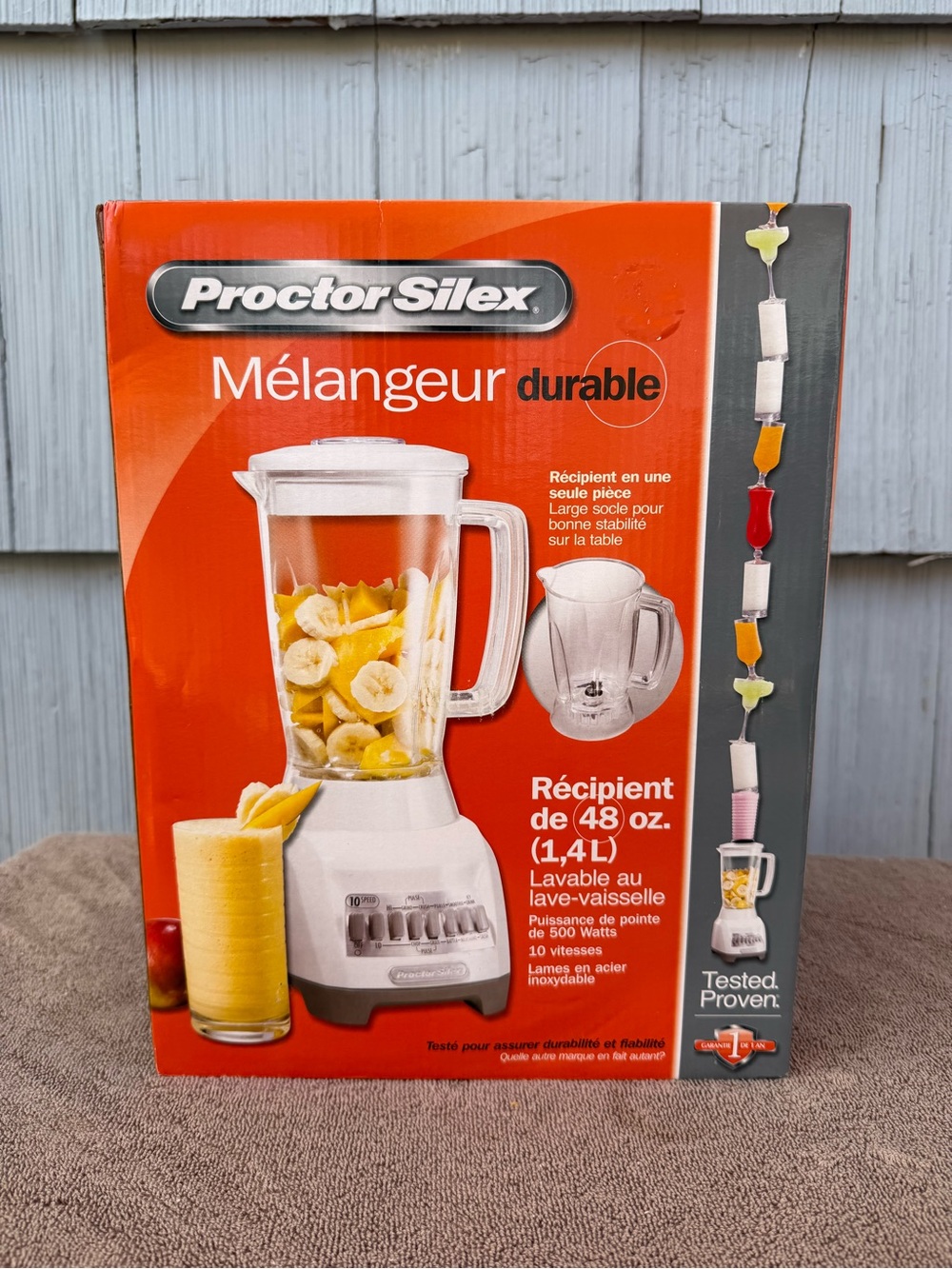 Proctor Silex White 48 oz Blender - Durable Kitchen Mixer
